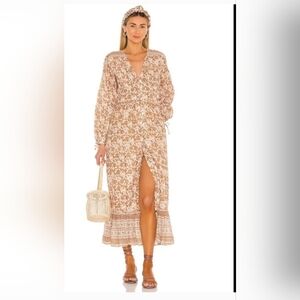 Cleobella Vintage-Inspired Floral Long Sleeve Dress